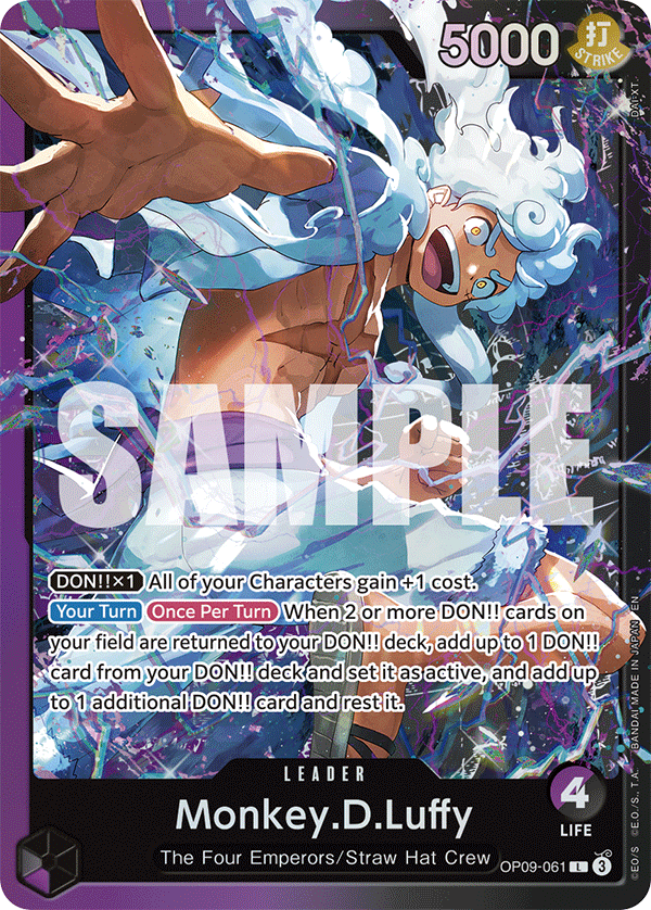 Starter Deck 26: PURPLE/BLACK Monkey.D.Luffy chase card