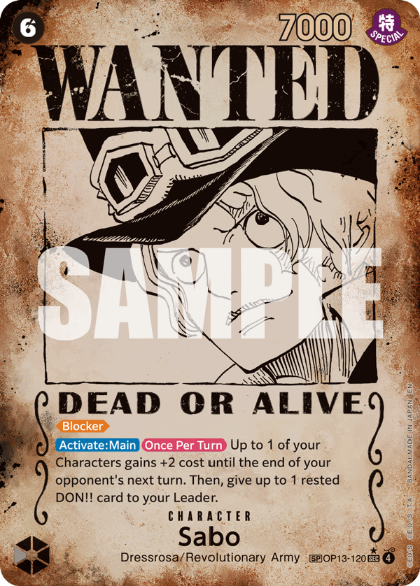 Sabo (120) (Wanted Poster)